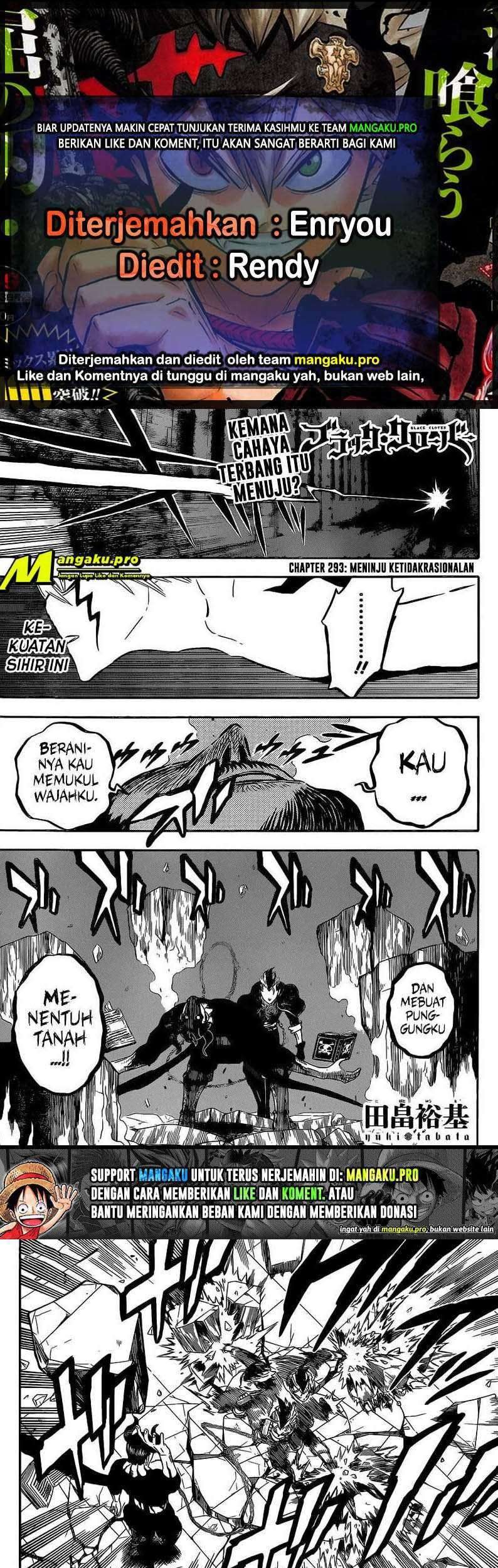 Komik Black Clover Chapter 293 gambar nomor 1