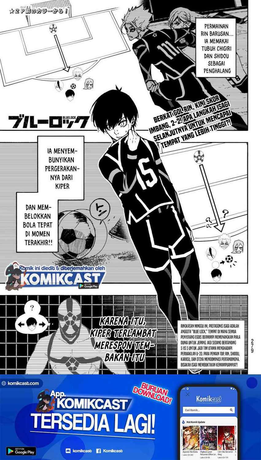 Manga Blue Lock Chapter 100 gambar nomor 2