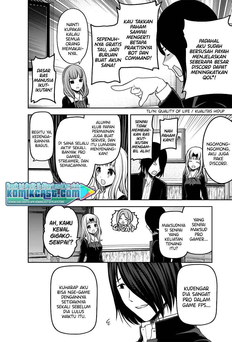 Kaguya-sama wa Kokurasetai – Tensai-tachi no Renai Zunousen Chapter 228 Gambar 8