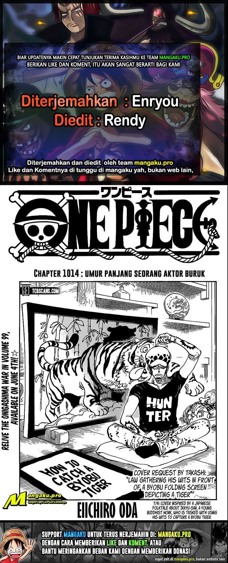 Komik One Piece Chapter 1014 gambar nomor 1