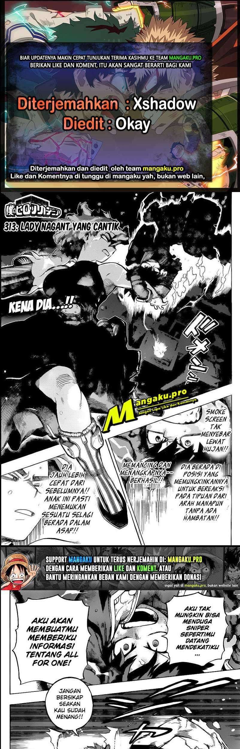 Komik Boku no Hero Academia Chapter 314 gambar nomor 1