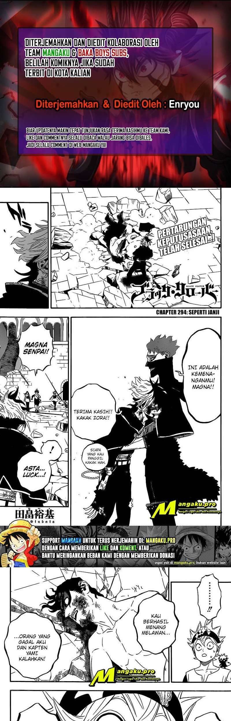 Komik Black Clover Chapter 294 gambar nomor 1