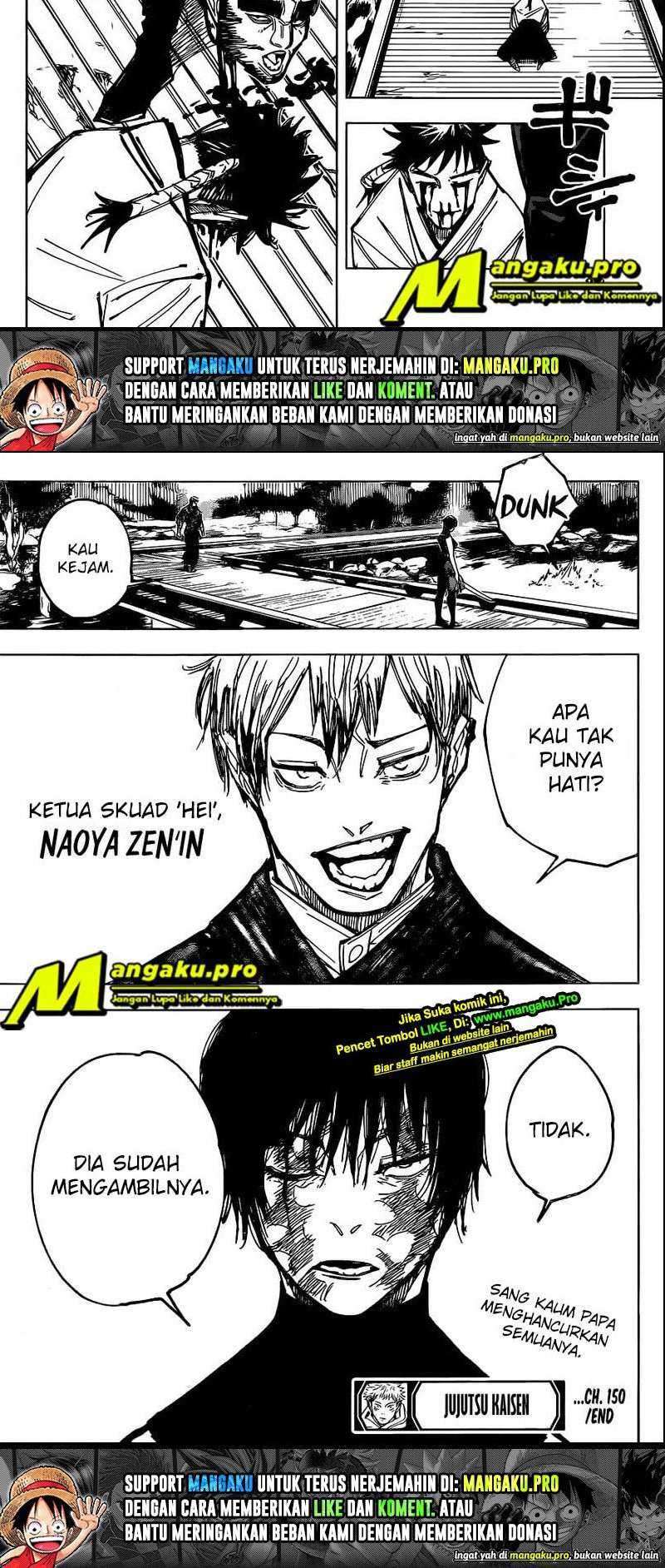 Jujutsu Kaisen Chapter 150 Gambar 17