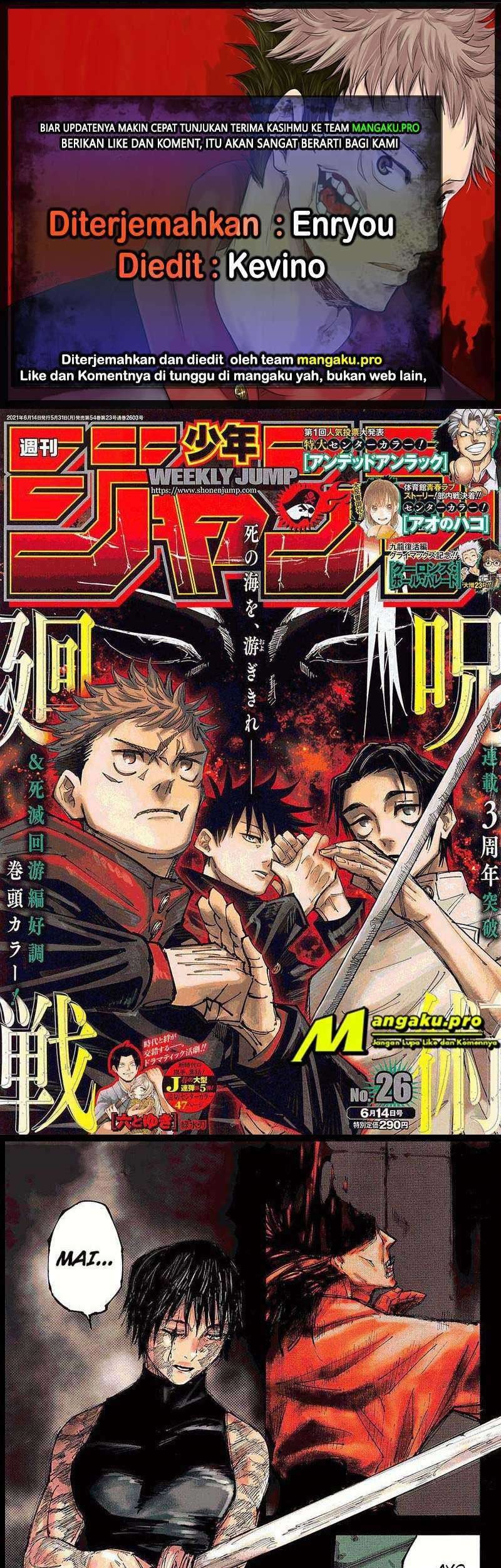 Komik Jujutsu Kaisen Chapter 150 gambar nomor 1