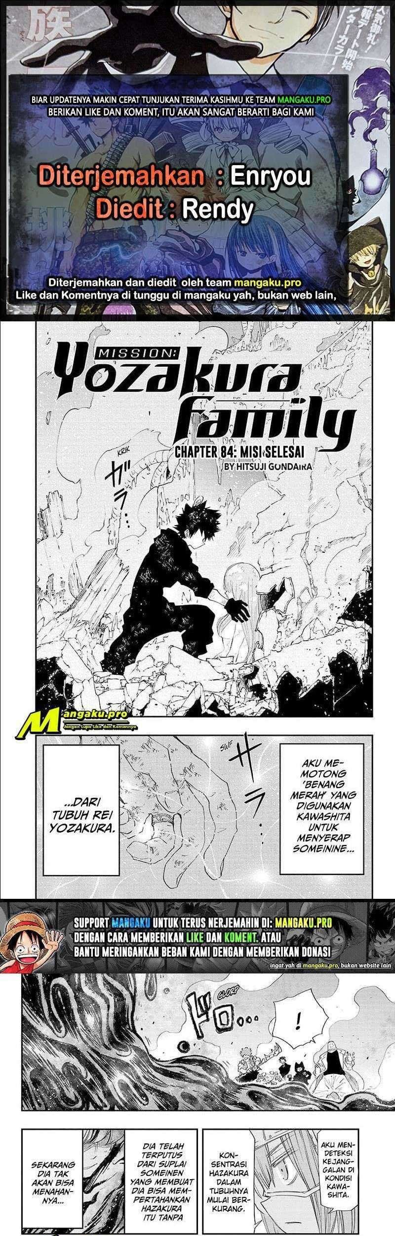 Komik Mission: Yozakura Family Chapter 84 gambar nomor 1
