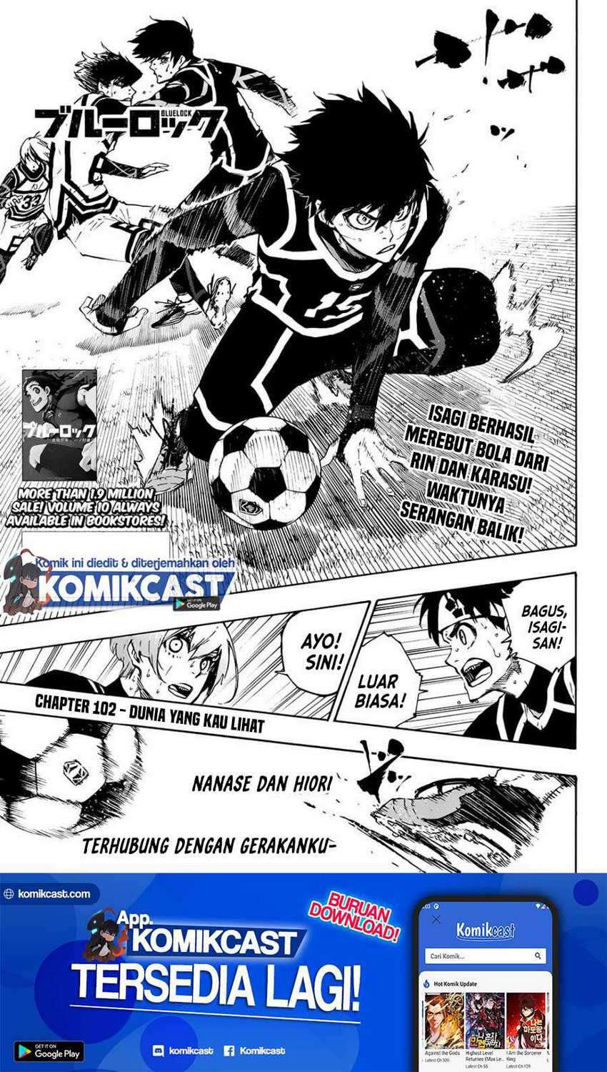 Manga Blue Lock Chapter 102 gambar nomor 2