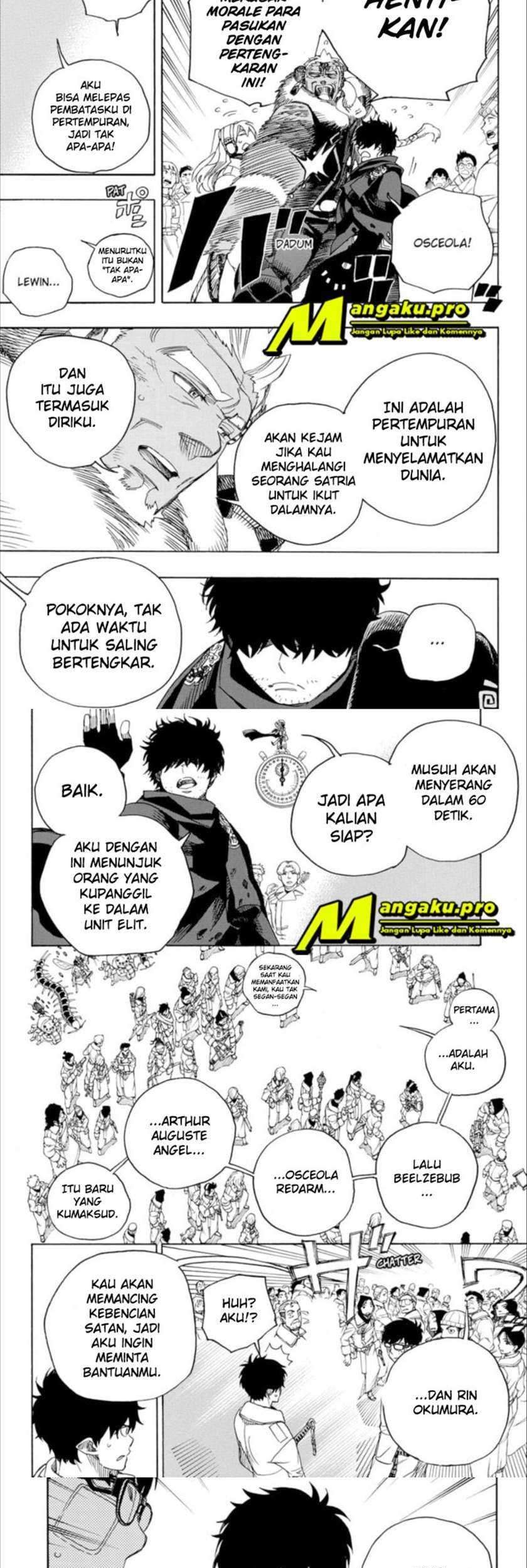 Ao no Exorcist Chapter 131.2 Gambar 9