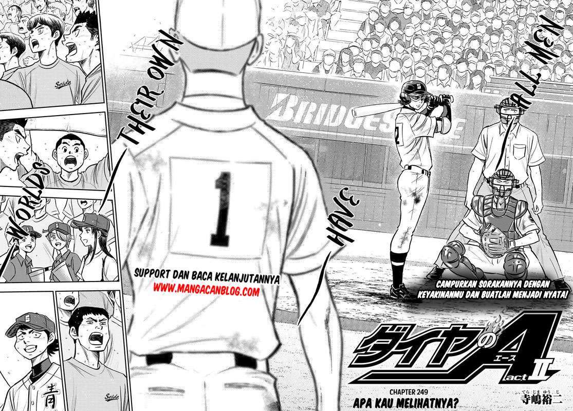 Manga Diamond no Ace Act 2 Chapter 249 gambar nomor 2