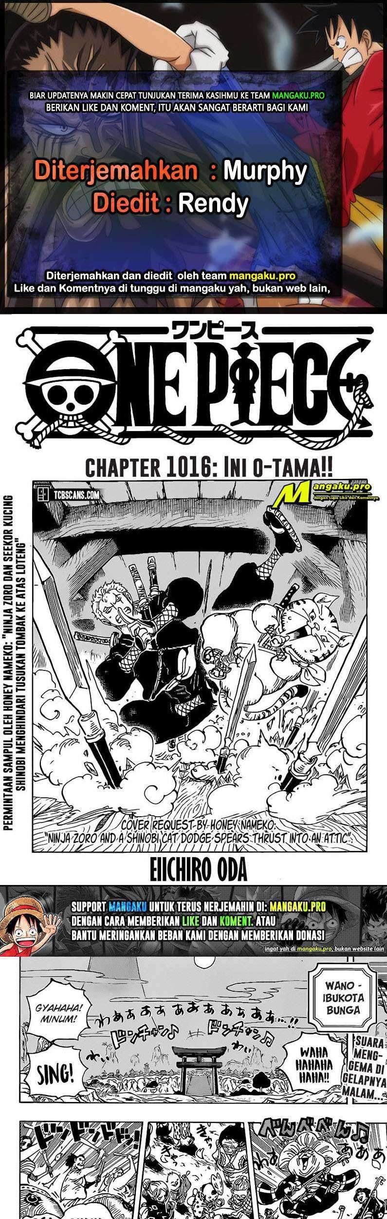 Komik One Piece Chapter 1016 gambar nomor 1