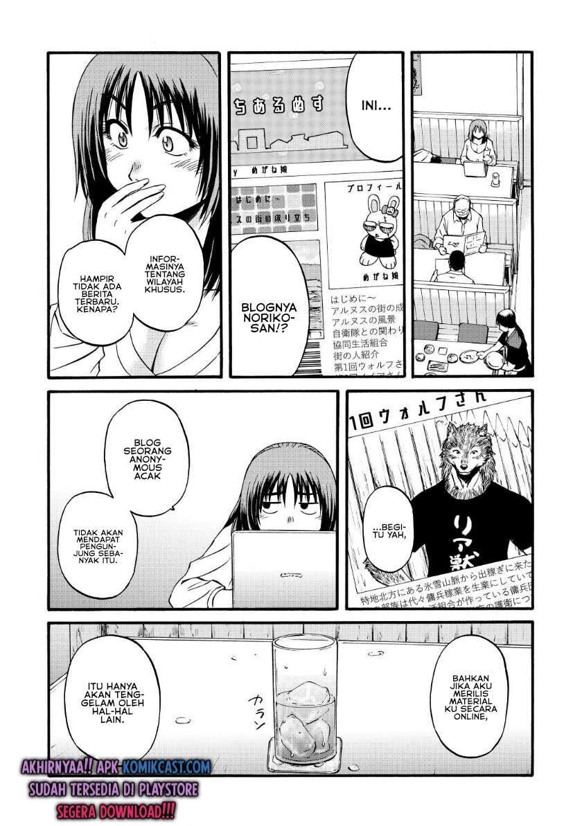 Gate – Jietai Kare no Chi nite Kaku Tatakeri Chapter 103 Gambar 22