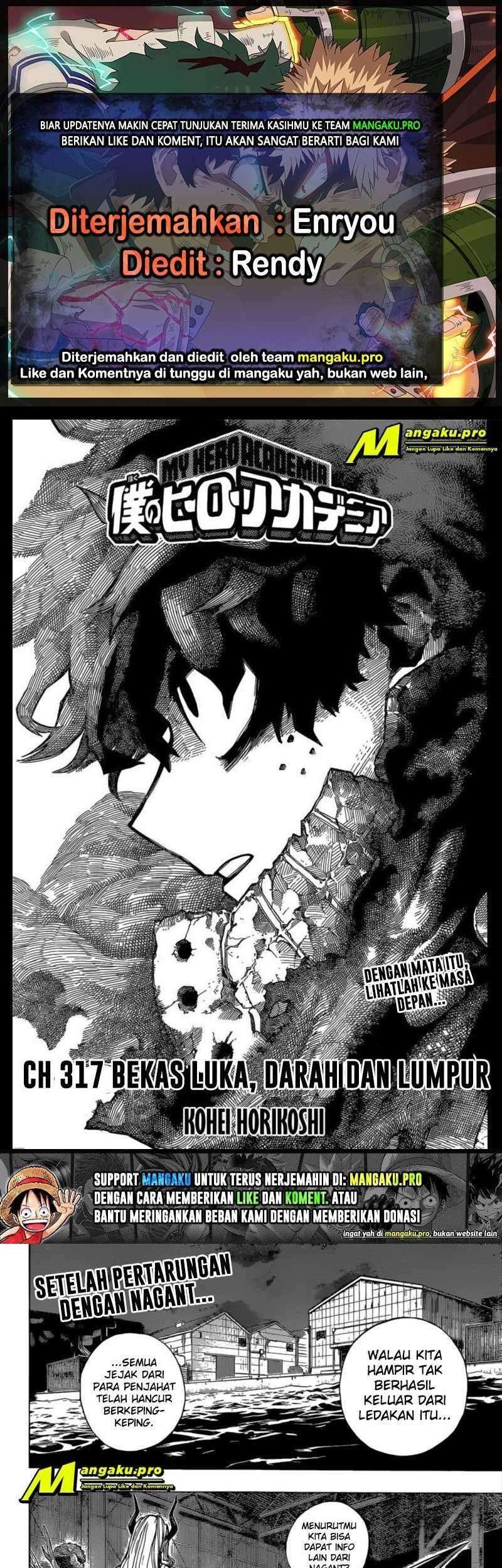Komik Boku no Hero Academia Chapter 317 gambar nomor 1