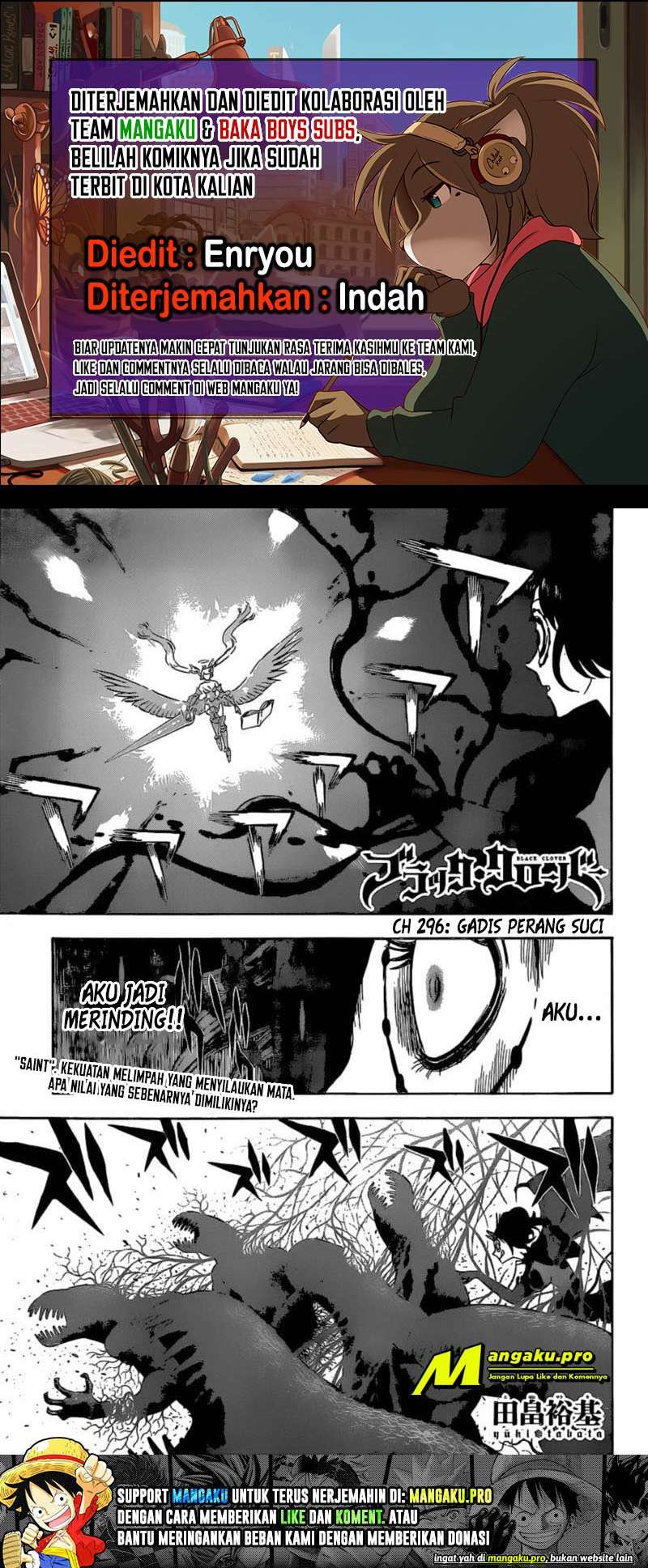 Komik Black Clover Chapter 296 gambar nomor 1
