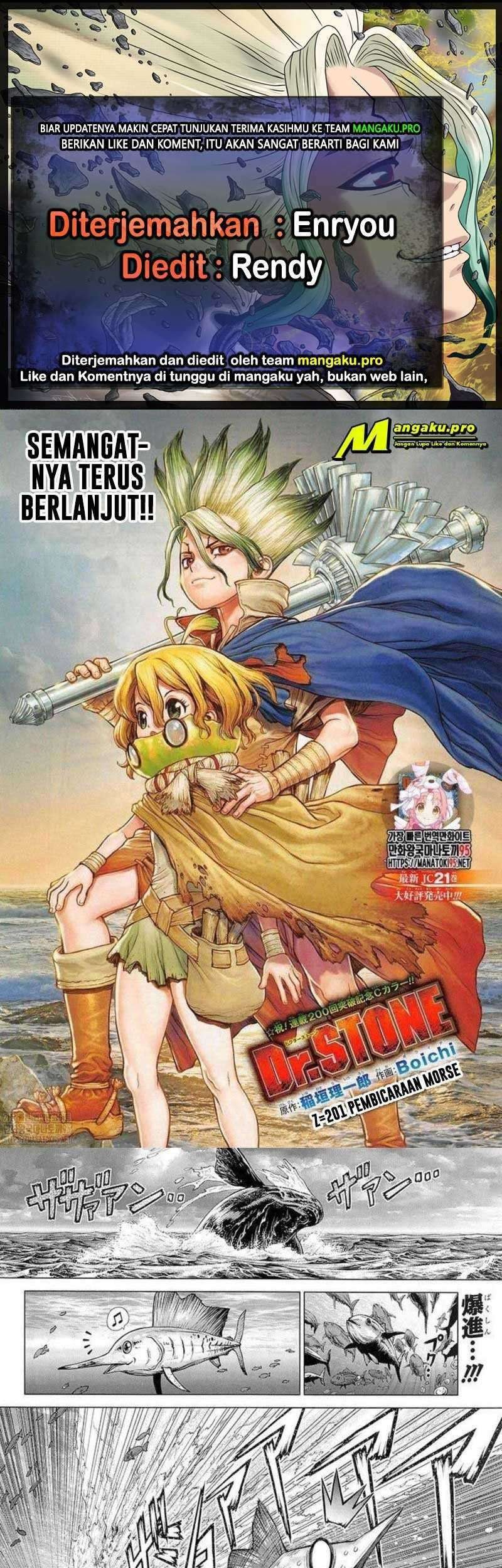 Komik Dr. Stone Chapter 201 gambar nomor 1