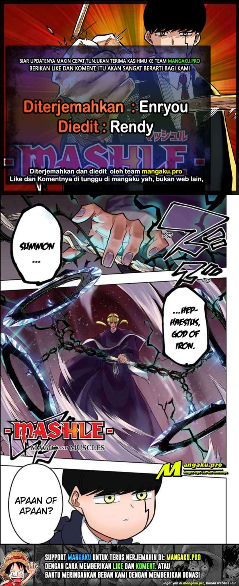 Komik Mashle: Magic and Muscles Chapter 67 gambar nomor 1