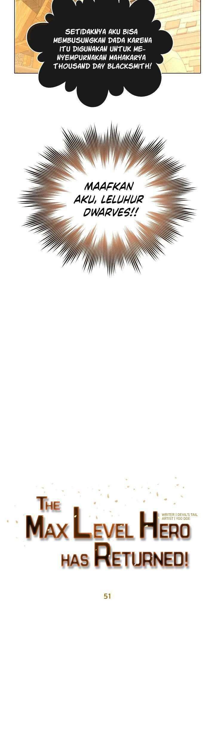 The MAX leveled hero will return! Chapter 51 Gambar 27