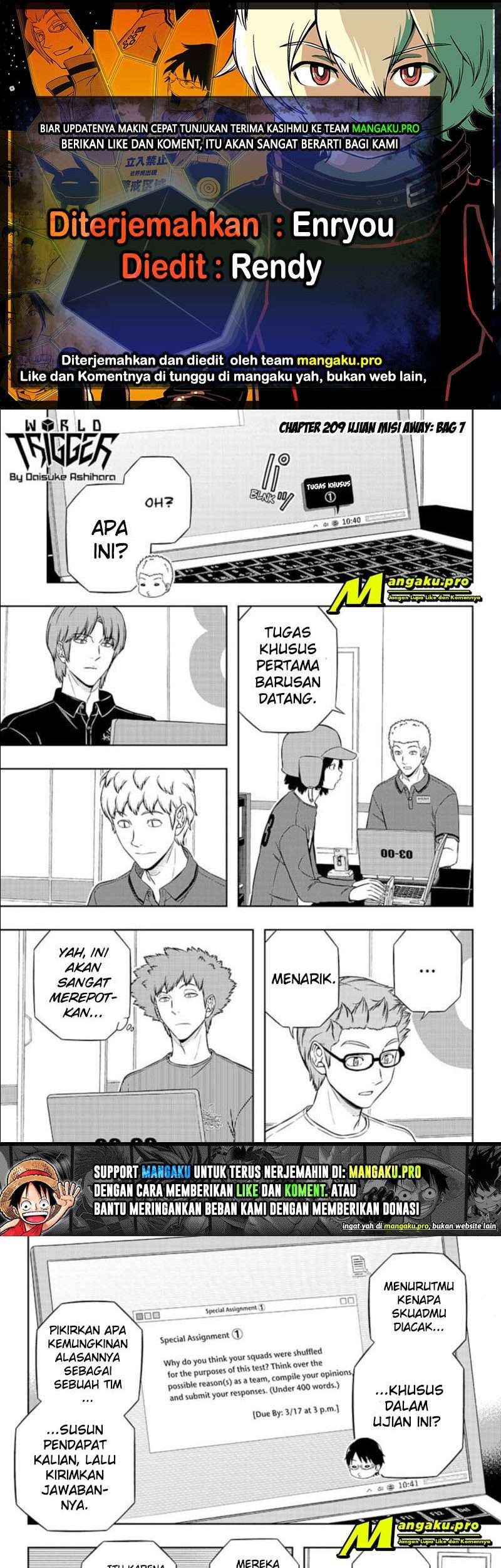 Komik World Trigger Chapter 209 gambar nomor 1