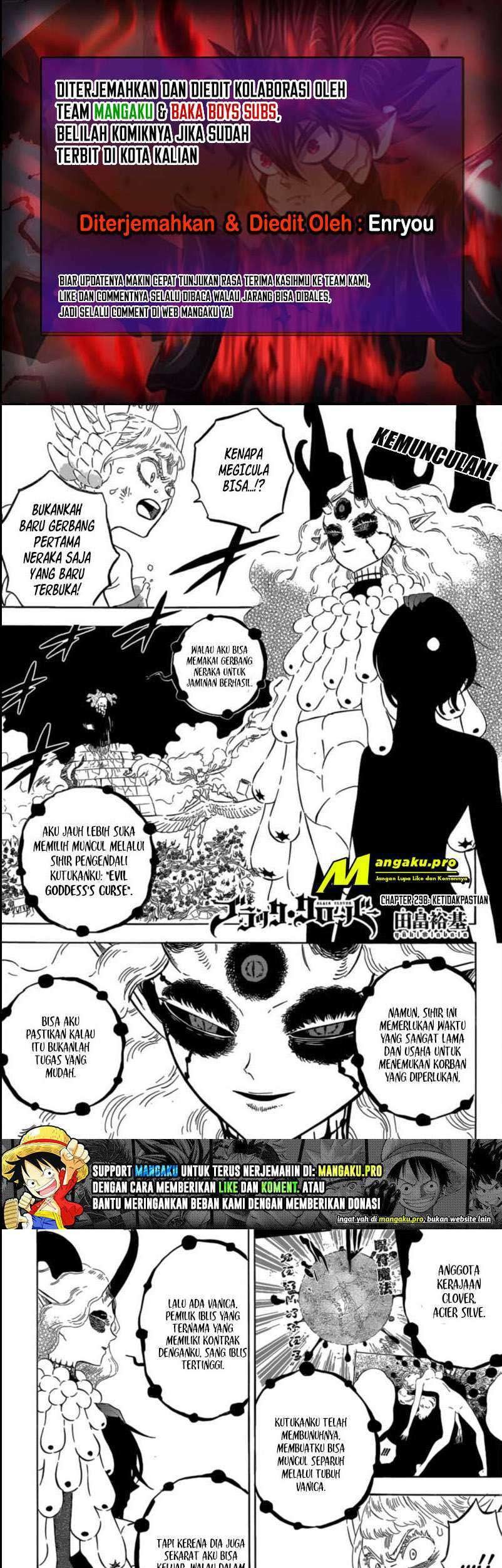 Komik Black Clover Chapter 298 gambar nomor 1