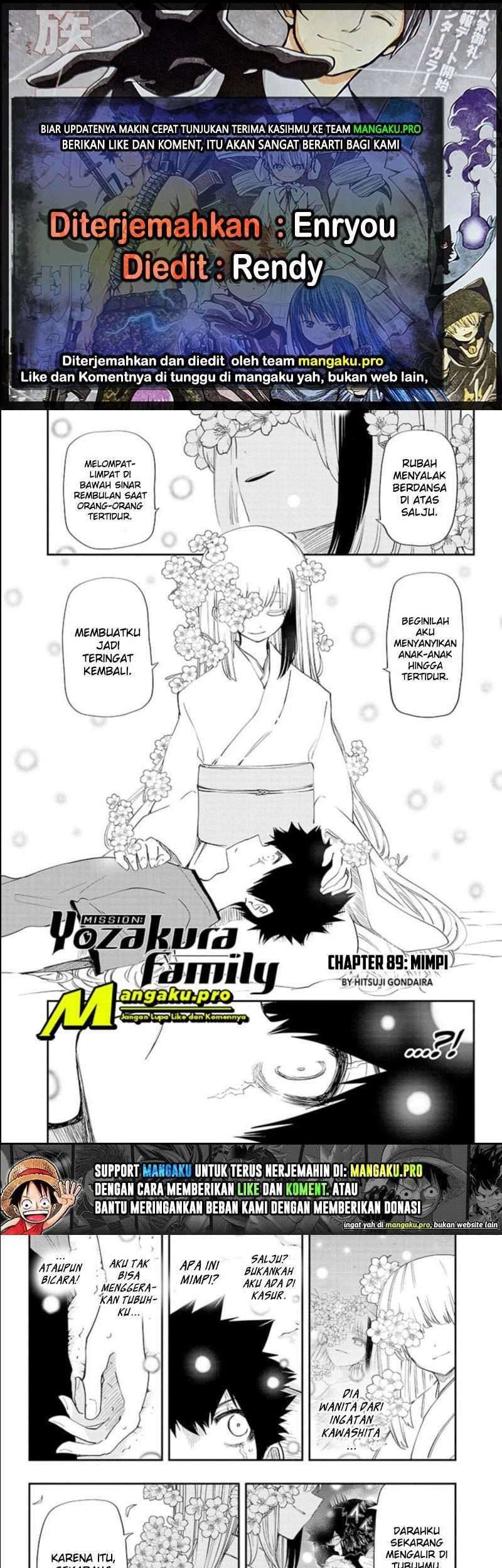 Komik Mission: Yozakura Family Chapter 89 gambar nomor 1