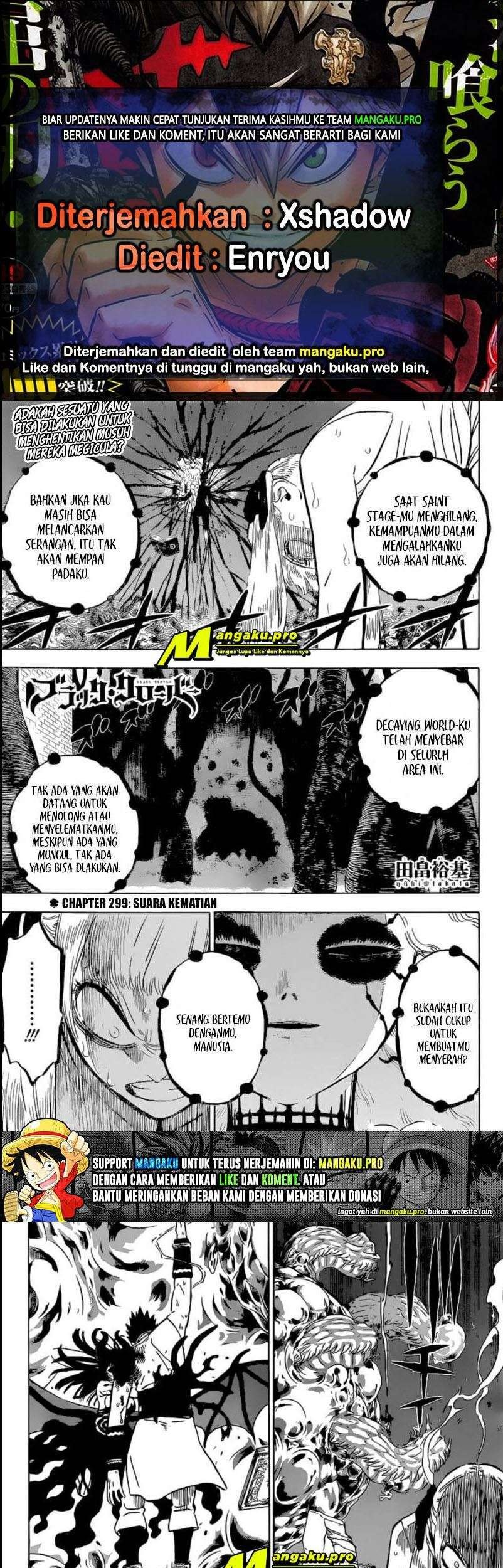 Komik Black Clover Chapter 299 gambar nomor 1