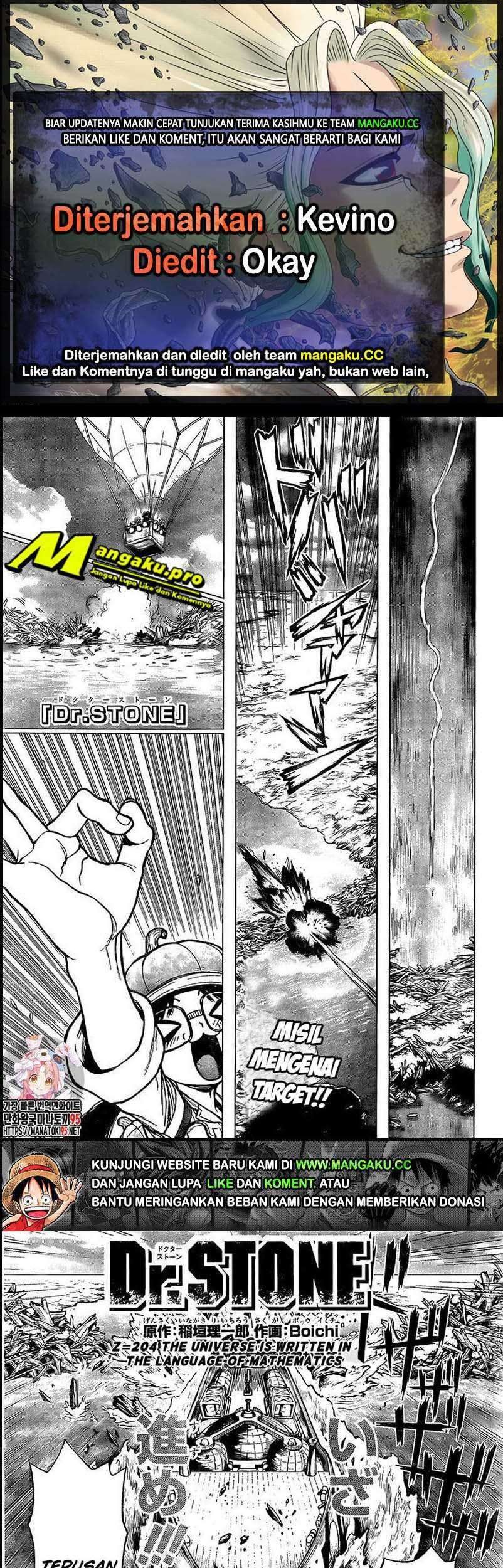 Komik Dr. Stone Chapter 204 gambar nomor 1