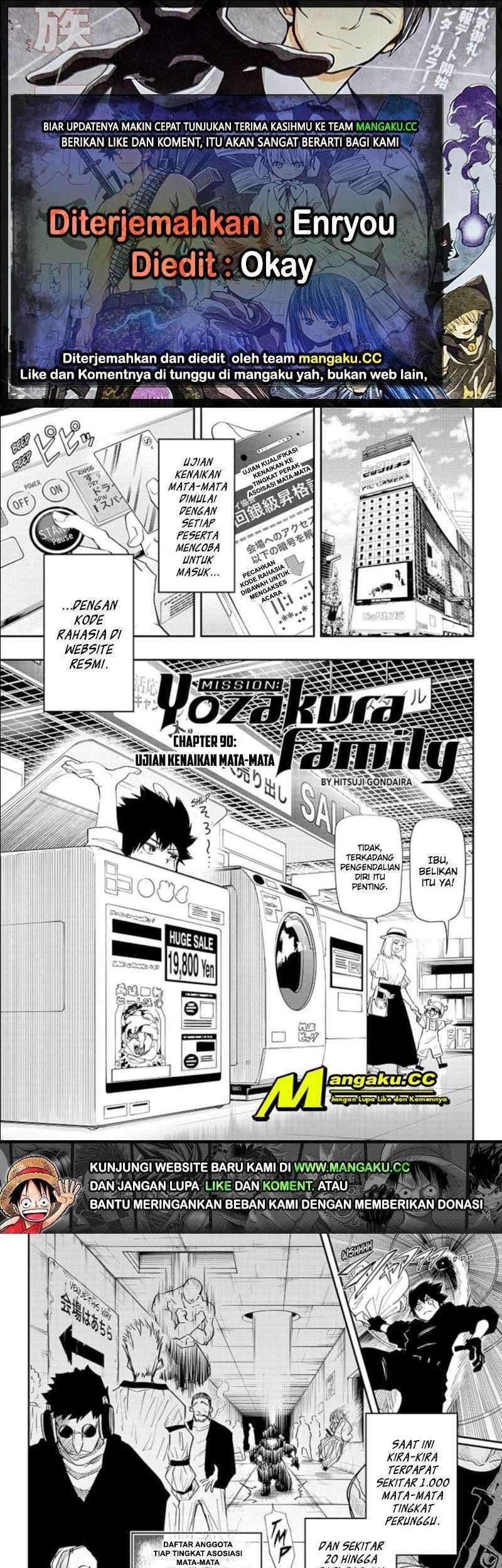 Komik Mission: Yozakura Family Chapter 90 gambar nomor 1