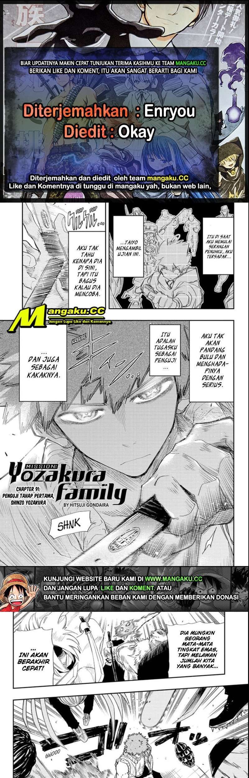 Komik Mission: Yozakura Family Chapter 91 gambar nomor 1