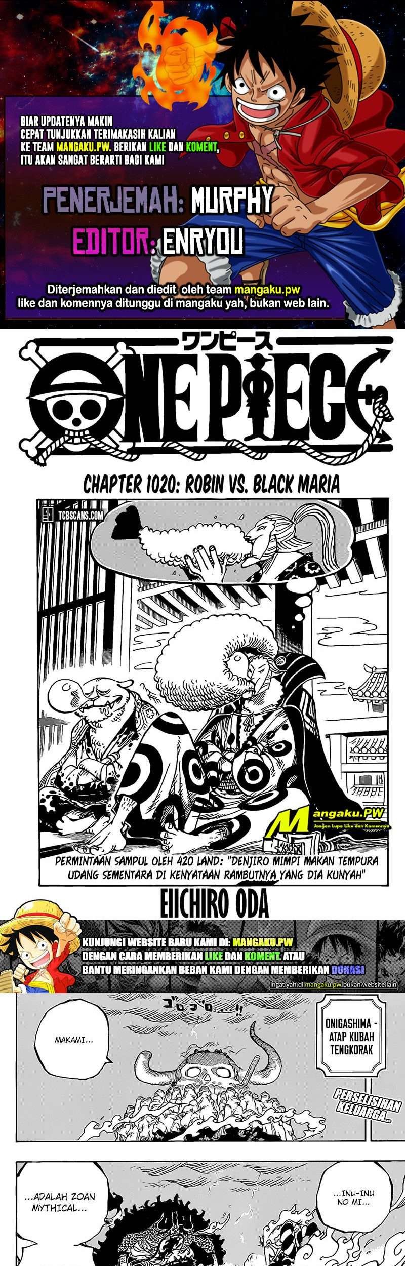 Komik One Piece Chapter 1020 gambar nomor 1