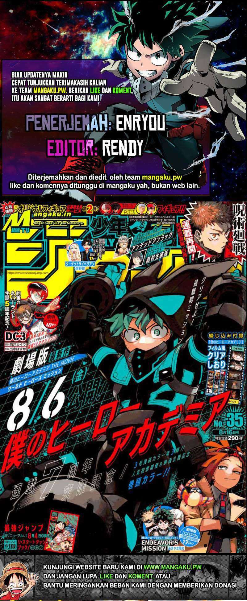 Komik Boku no Hero Academia Chapter 321 gambar nomor 1