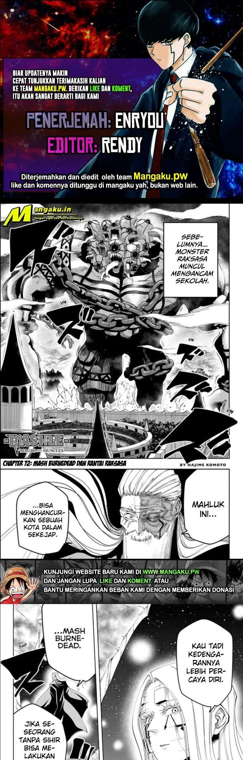 Komik Mashle: Magic and Muscles Chapter 72 gambar nomor 1