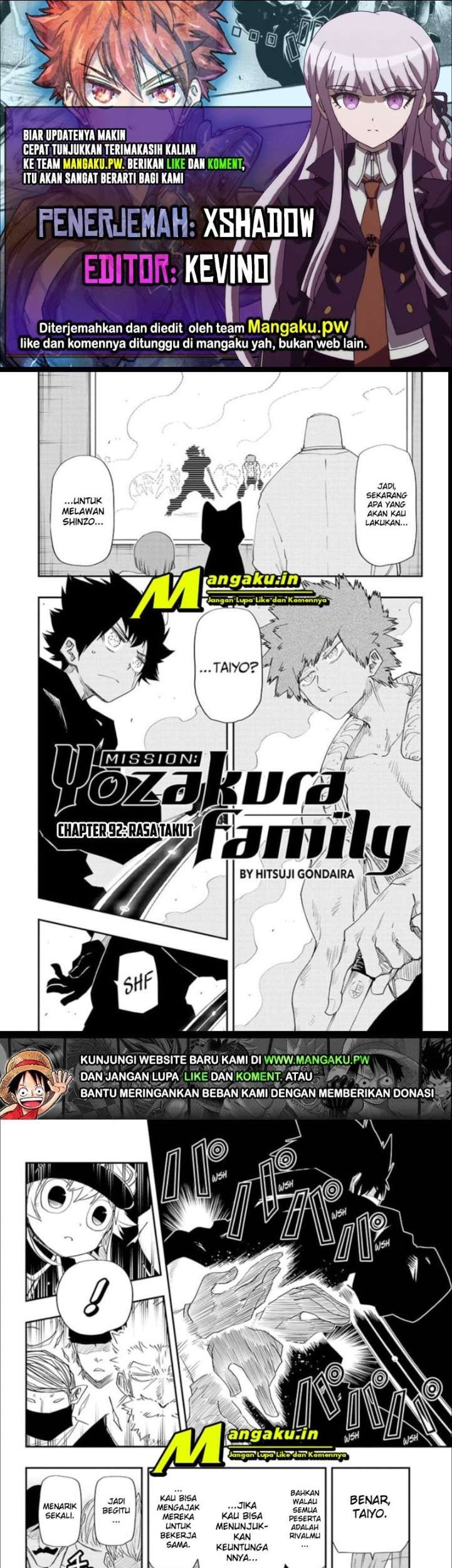Komik Mission: Yozakura Family Chapter 92 gambar nomor 1