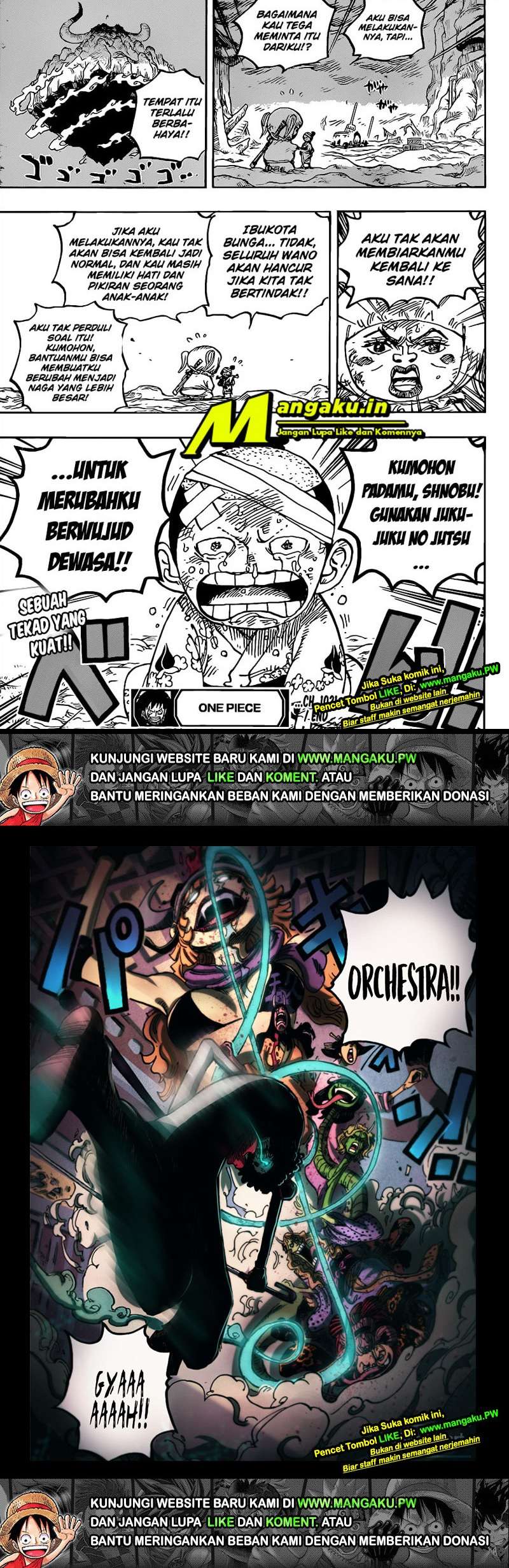 One Piece Chapter 1021 Gambar 9