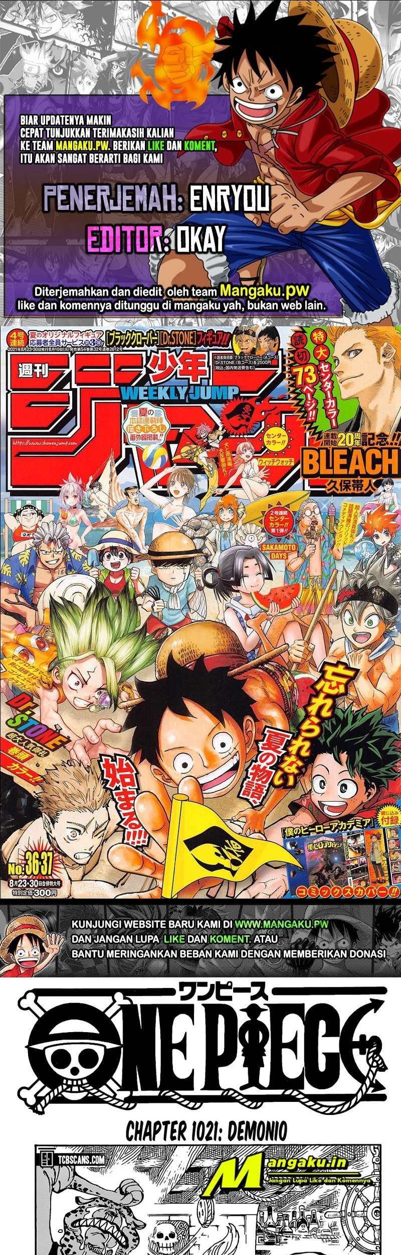 Komik One Piece Chapter 1021 gambar nomor 1