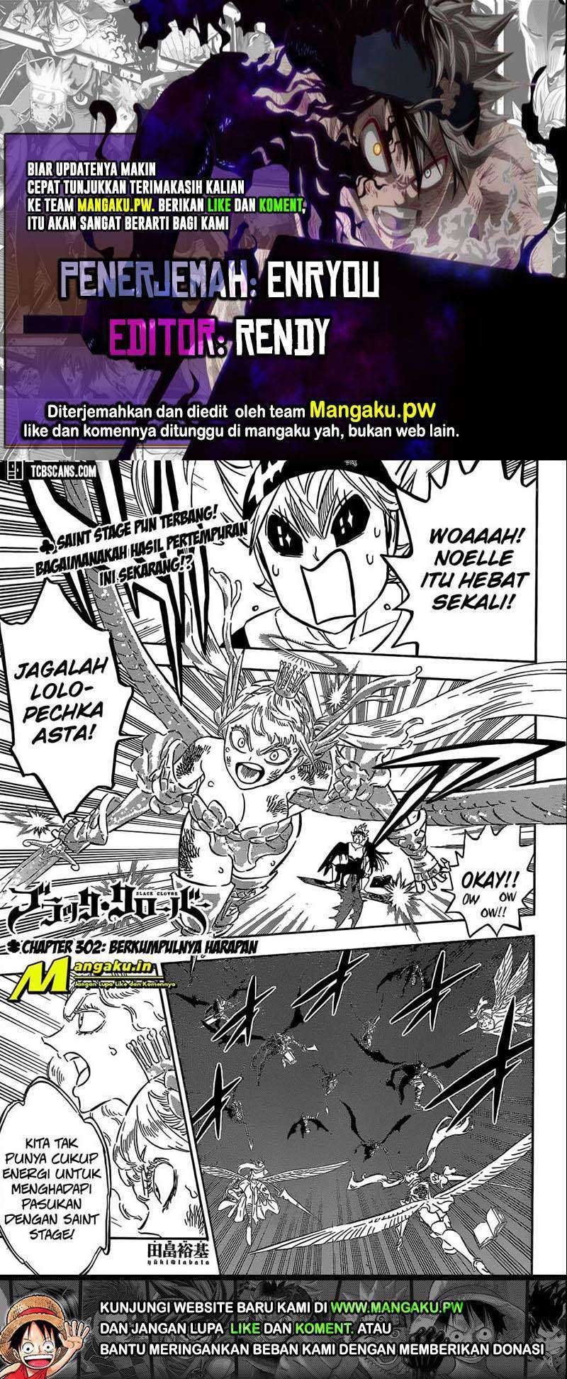 Komik Black Clover Chapter 302 gambar nomor 1