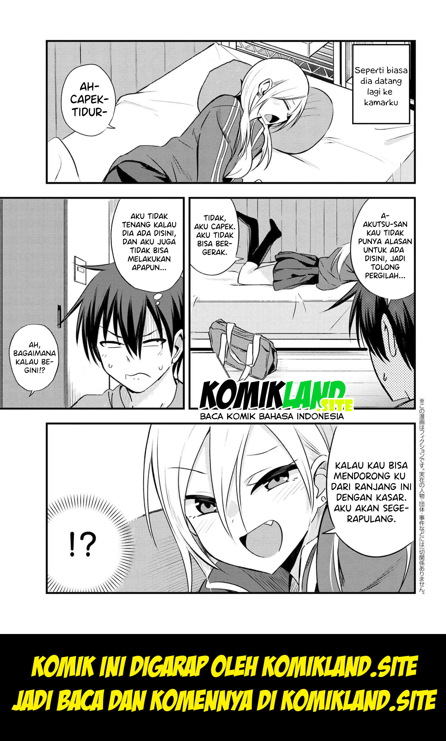 Manga Please Go Home, Akutsu-san! Chapter 3 gambar nomor 2