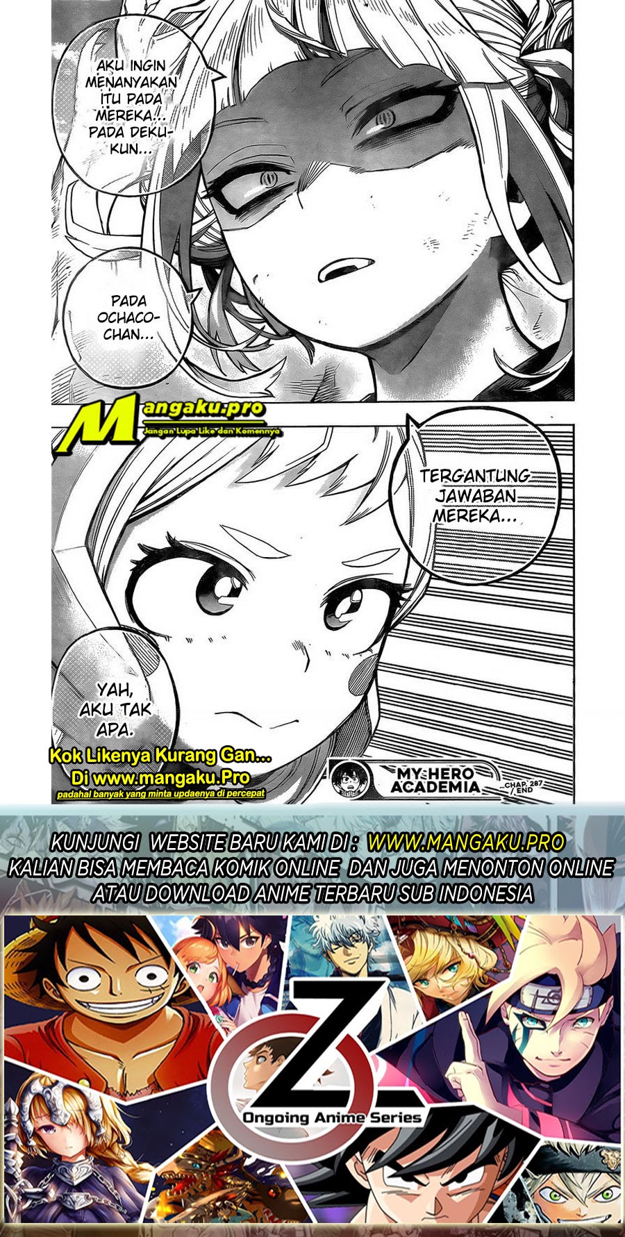 Boku no Hero Academia Chapter 287 Gambar 17