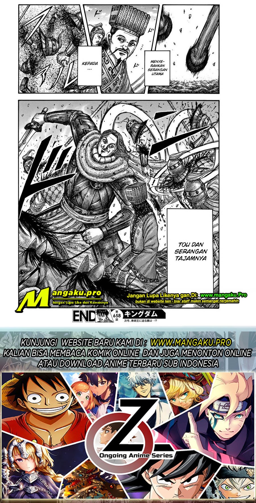Kingdom Chapter 658 Gambar 19