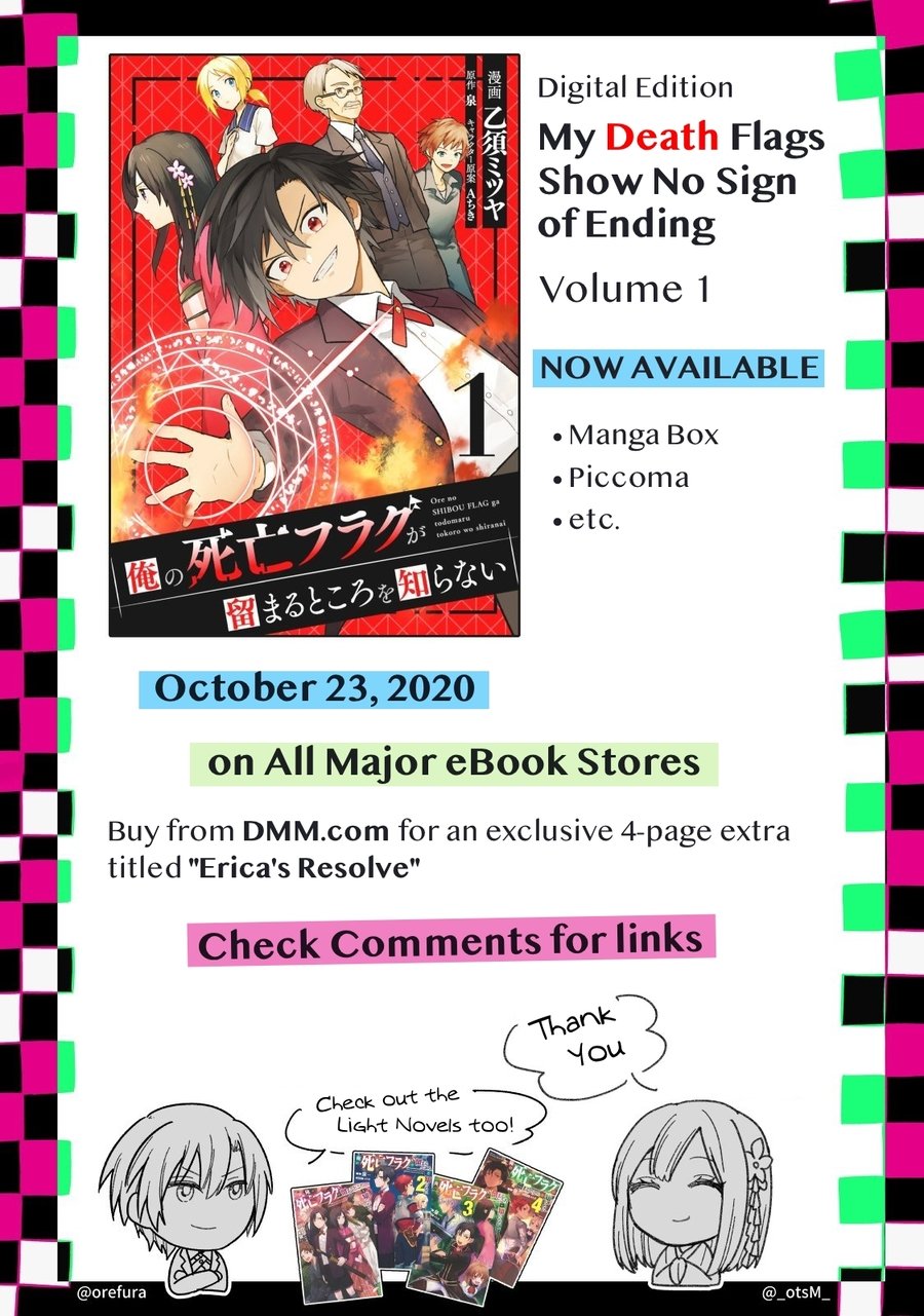Komik My Death Flags Show No Sign of Ending Chapter 07.5 gambar nomor 1