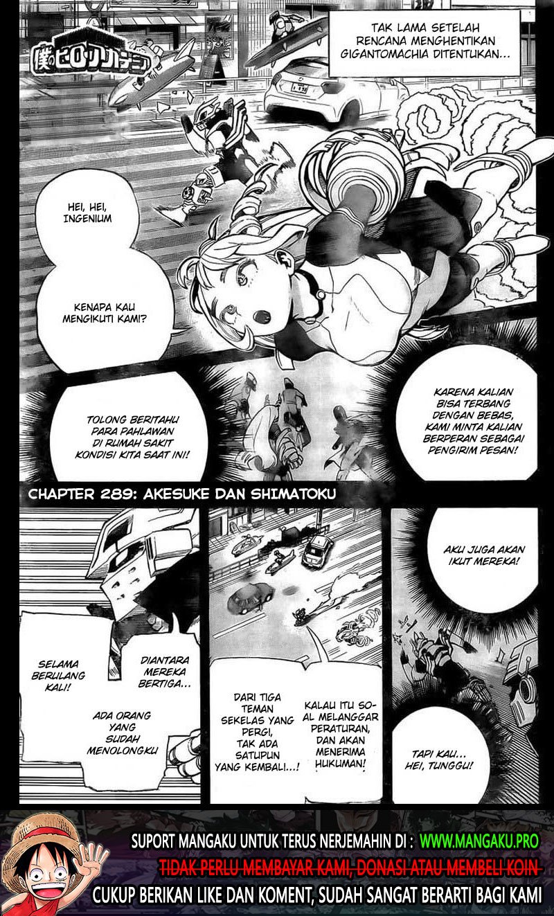 Manga Boku no Hero Academia Chapter 289 gambar nomor 2