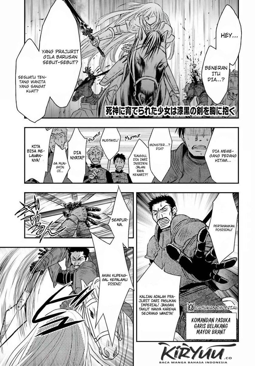 Manga Shinigami ni Sodaterareta Shoujo wa Shikkoku no Tsurugi wo Mune ni Idaku Chapter 10 gambar nomor 2