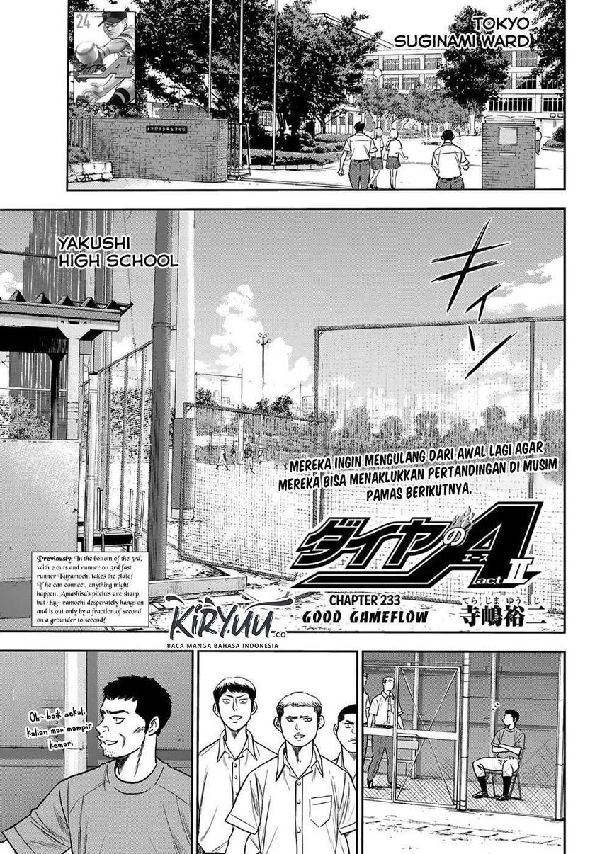Manga Diamond no Ace Act 2 Chapter 233 gambar nomor 2