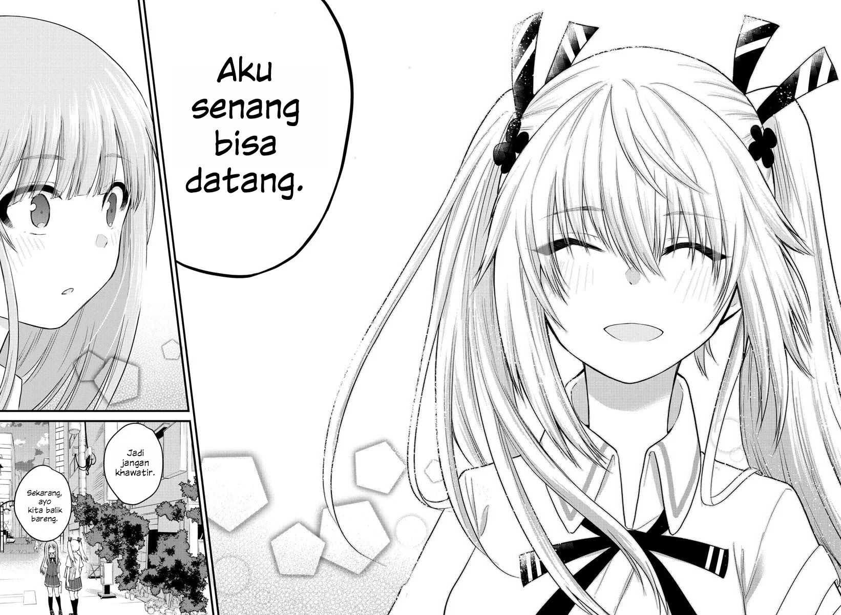 Koe ga dasenai Shoujo wa “Kanojo ga Yasashisugiru” to Omotte iru Chapter 14 Gambar 6