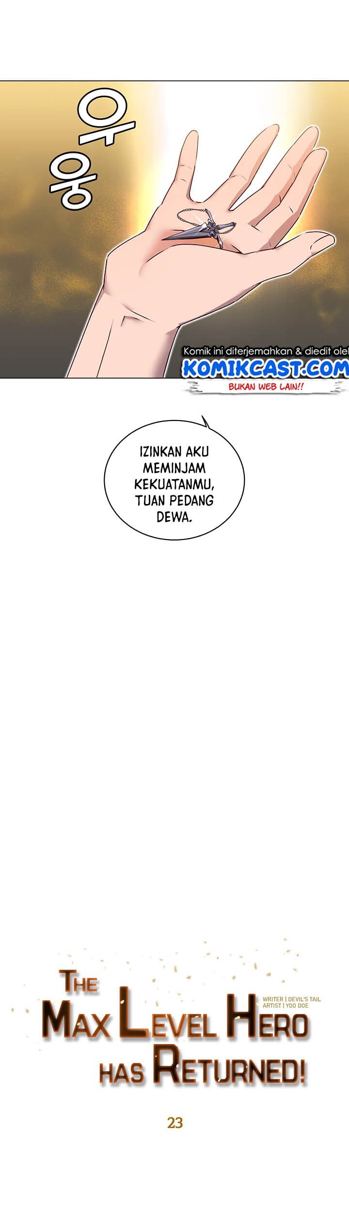 The MAX leveled hero will return! Chapter 23 Gambar 16