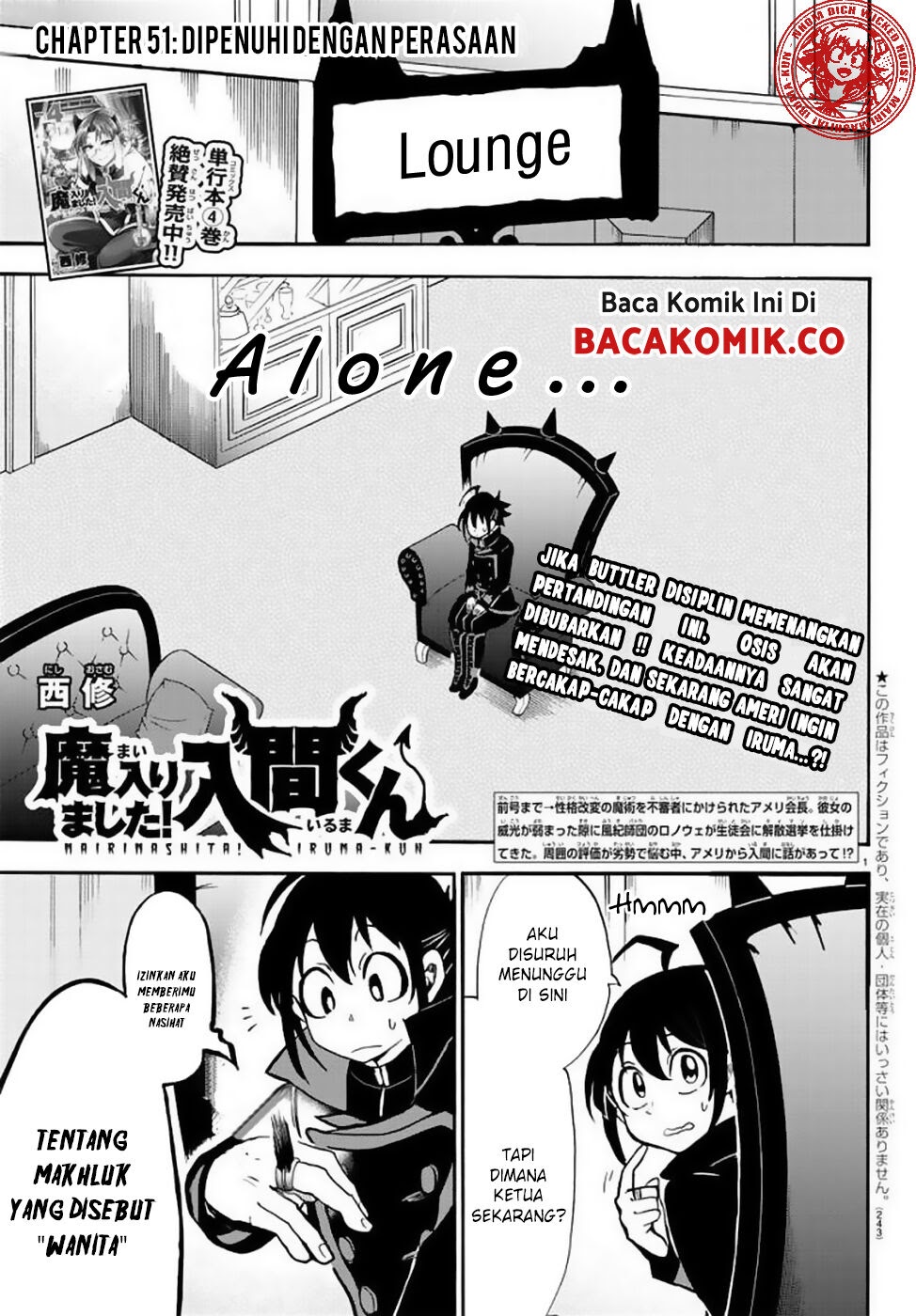 Manga Mairimashita! Iruma-kun Chapter 51 gambar nomor 2