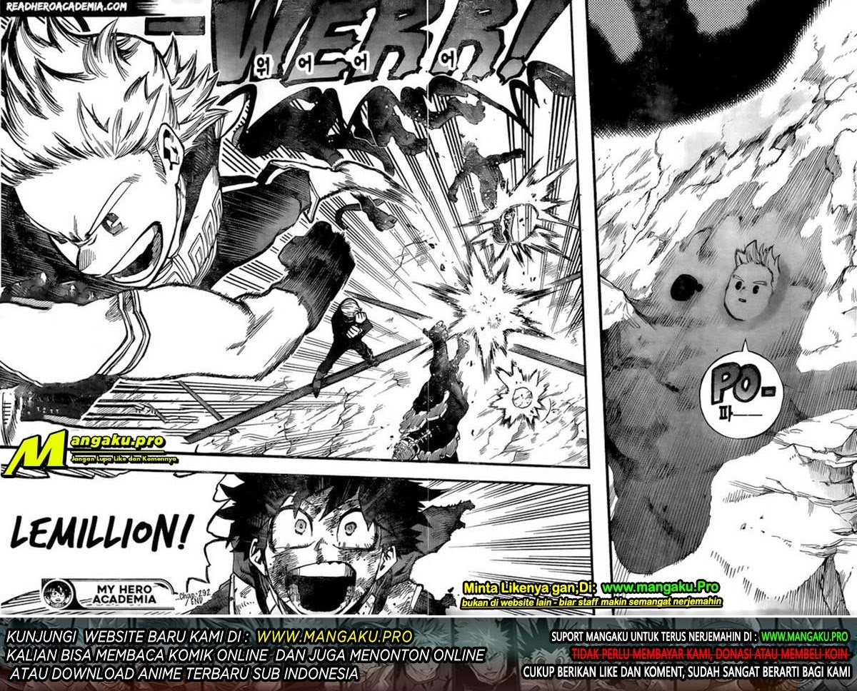 Boku no Hero Academia Chapter 292 Gambar 15