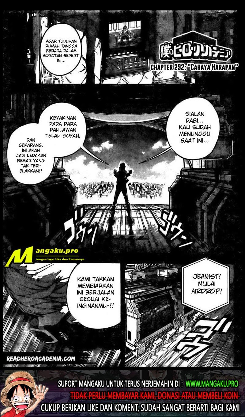 Manga Boku no Hero Academia Chapter 292 gambar nomor 2