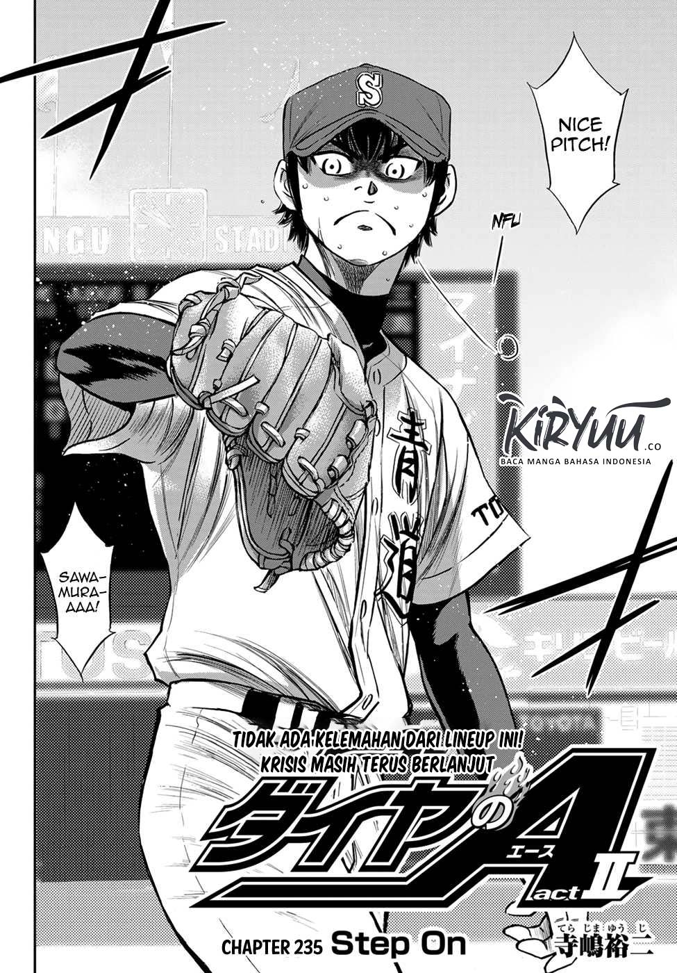Manga Diamond no Ace Act 2 Chapter 235 gambar nomor 2