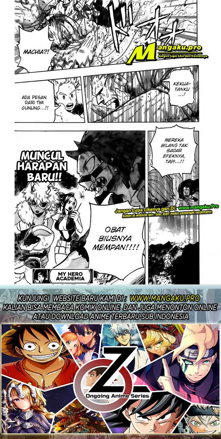Boku no Hero Academia Chapter 293 Gambar 18