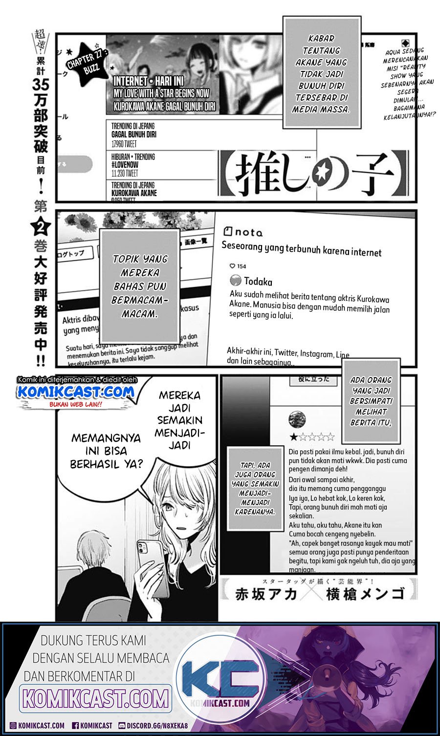 Manga Oshi no Ko Chapter 27 gambar nomor 2