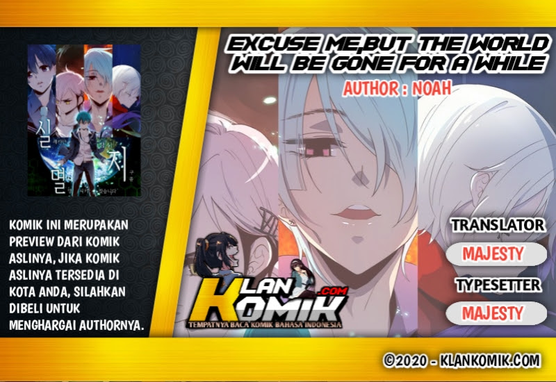 Komik Excuse Me, but the World Will Be Gone for a While Chapter 01 gambar nomor 1