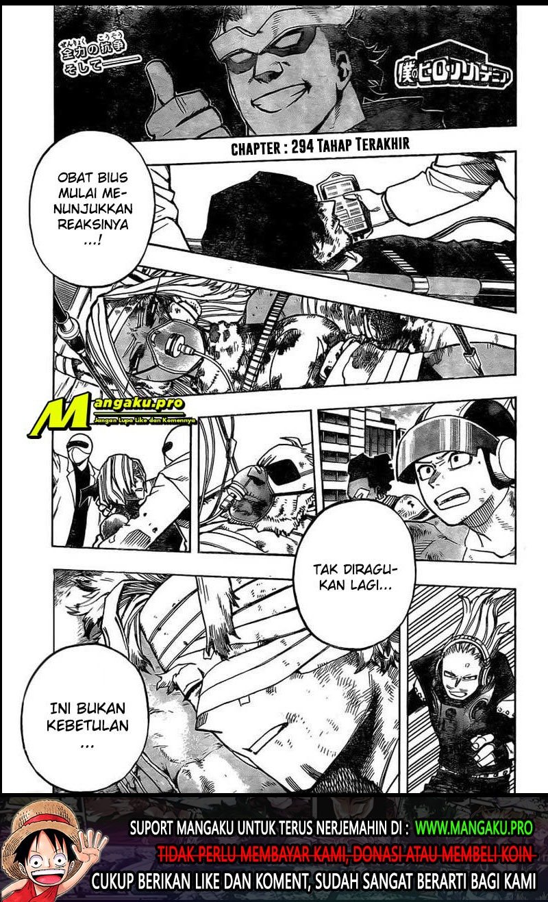 Manga Boku no Hero Academia Chapter 294 gambar nomor 2